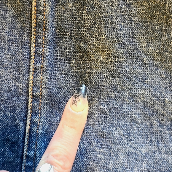 Vintage 1980's The Gap Stone Wash Denim Skirt Size 13/14 - Picture 12 of 16